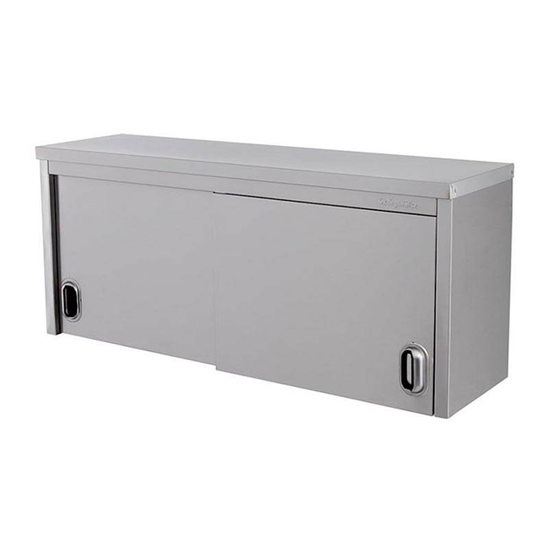 Öztiryakiler Ara Raflı Duvar Dolabı, Sürgü Kapılı, Paslanmaz Çelik, 120x40 cm - 1