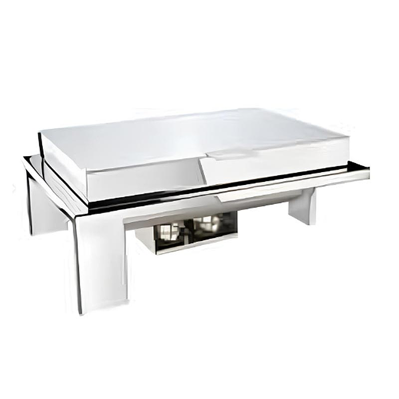 Öztiryakiler Ayaklı Dikdörtgen Chafing Dish, GN 1-1, 9 Lt, Jel Yakıtlı, 66x46x27 mm. - Öztiryakiler