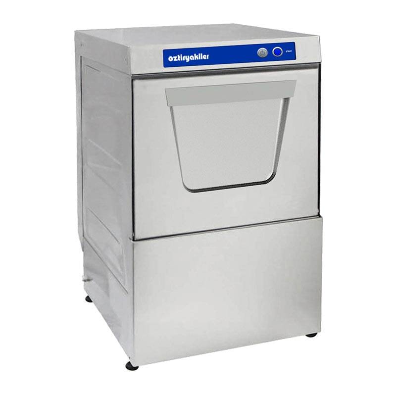 Öztiryakiler Bardak Yıkama Makinesi, Tahliye Sistemli, Parlatıcı, Deterjan Pompalı, 40x40 cm - 1