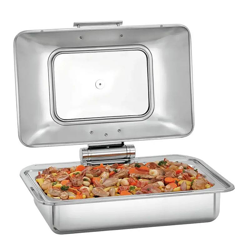 Öztiryakiler Bartscher İndüksiyonlu Isıtıcı Uyumlu Chafing Dish, GN 1-1, 8.5 Lt, Profesyonel - Öztiryakiler