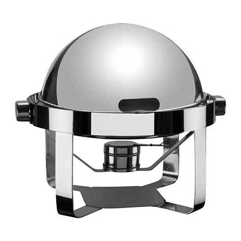 Öztiryakiler Düz Ayaklı Küresel Kapaklı Chafing Dish, Jel Yakıtlı, 10.25 Kg. - 1