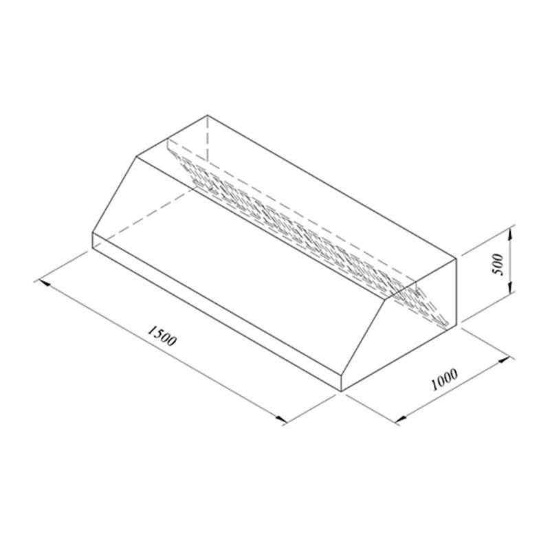Öztiryakiler Filtreli Davlumbaz, Duvar Tipi, Paslanmaz Çelik, 150x100 cm - 1