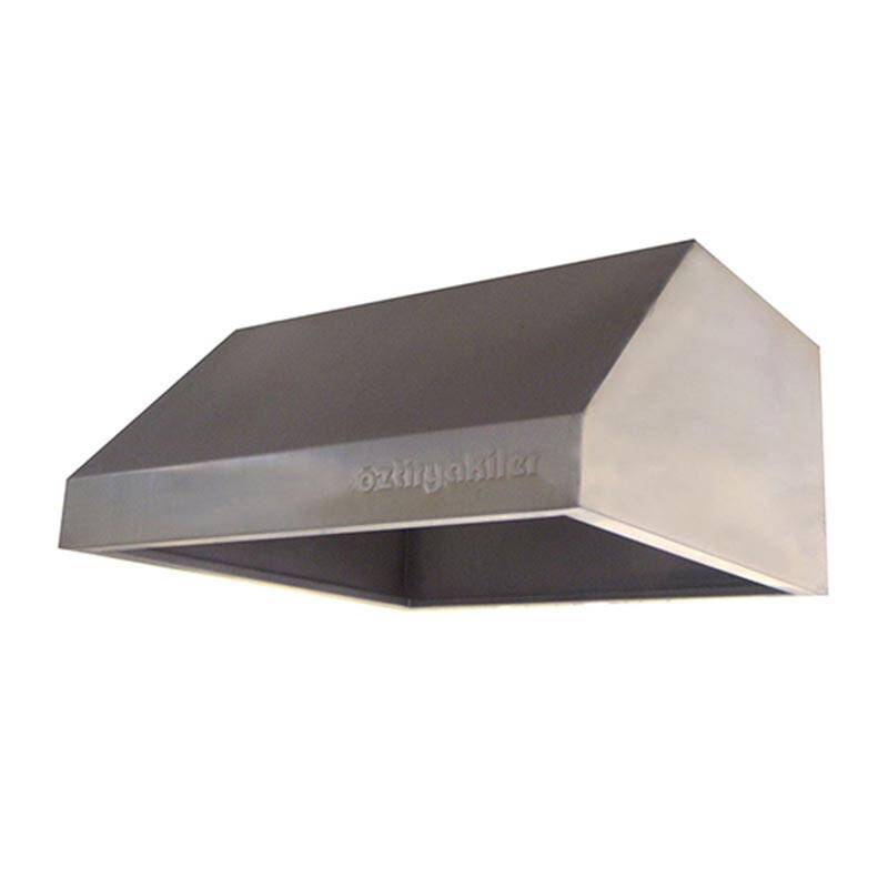 Öztiryakiler Filtresiz Davlumbaz, Duvar Tipi, Paslanmaz Çelik, 120x120 cm - 1