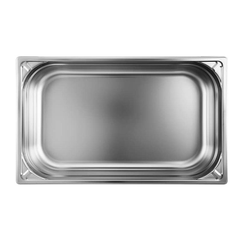 Öztiryakiler GN 1/1-20 mm Köşe Desenli Gastronorm Küvet, Paslanmaz Çelik - 1