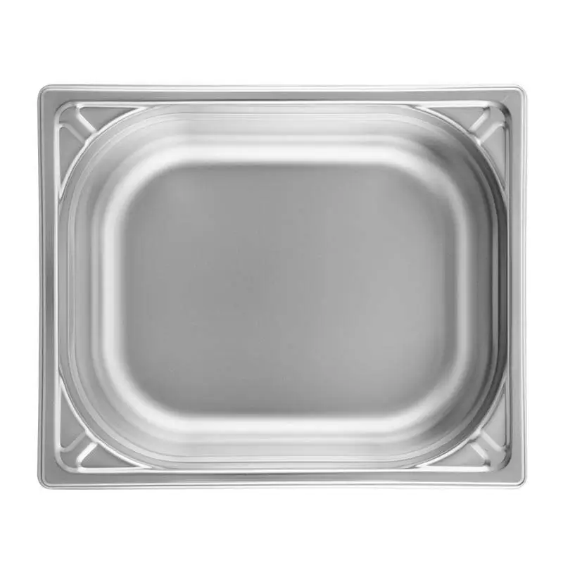 Öztiryakiler GN 1/2-40 mm Köşe Desenli Gastronorm Küvet, Paslanmaz Çelik - 1