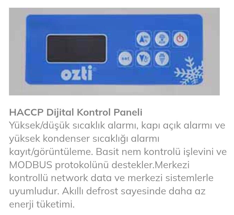 Öztiryakiler GN 1200 NMV Dikey Tip Monoblok Buzdolabı, 4 Yarım Cam Kapılı, Dijital Kontrol Panelli - 2