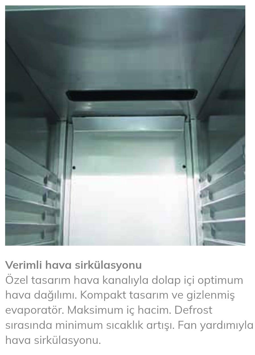 Öztiryakiler GN 1200 NMV Dikey Tip Monoblok Buzdolabı, 4 Yarım Cam Kapılı, Dijital Kontrol Panelli - 10