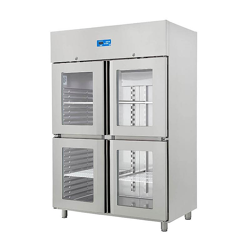 Öztiryakiler GN 1200 NMV Eko 4 Cam Yarım Kapılı Buzdolabı, 1200 Lt, Paslanmaz Çelik - Öztiryakiler