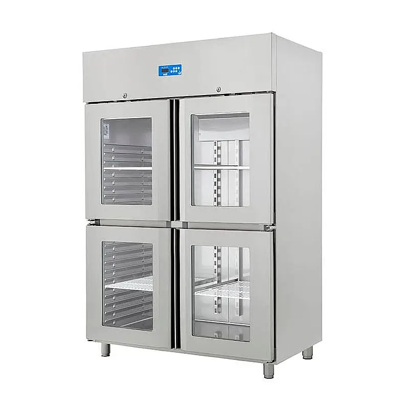 Öztiryakiler GN 1200 NMV Eko 4 Cam Yarım Kapılı Buzdolabı, 1200 Lt, Paslanmaz Çelik - 1