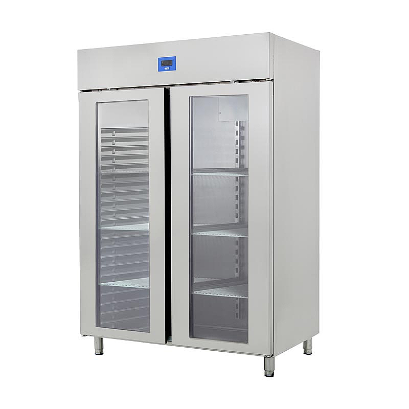 Öztiryakiler GN 1200 NMV Eko Çift Cam Kapılı Buzdolabı, 1200 Lt, Paslanmaz Çelik - 1
