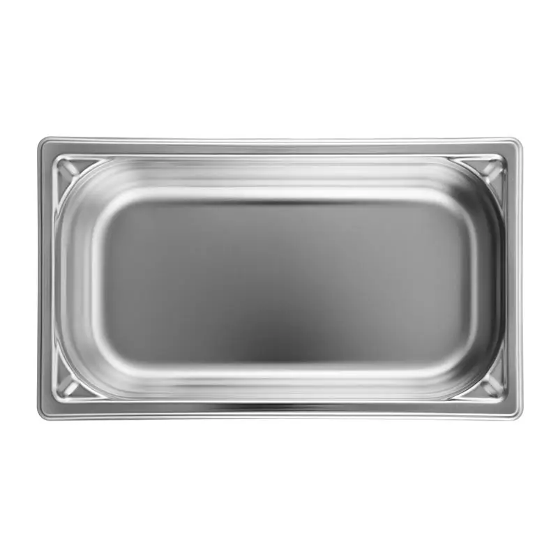 Öztiryakiler GN 1/3-100 mm Köşe Desenli Gastronorm Küvet, Paslanmaz Çelik - 1