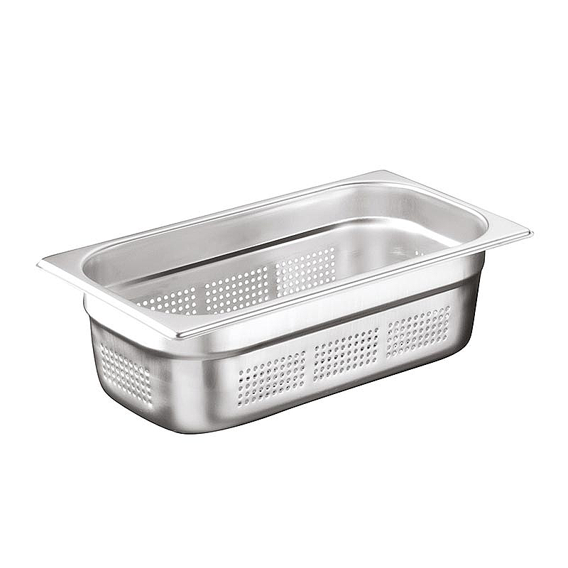 Öztiryakiler GN 1/3-150 mm Delikli Gastronorm Küvet, Paslanmaz Çelik - 1