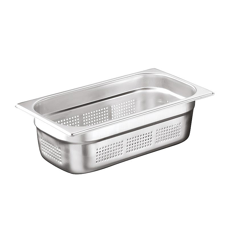 Öztiryakiler GN 1/3-65 mm Delikli Gastronorm Küvet, Paslanmaz Çelik - 1
