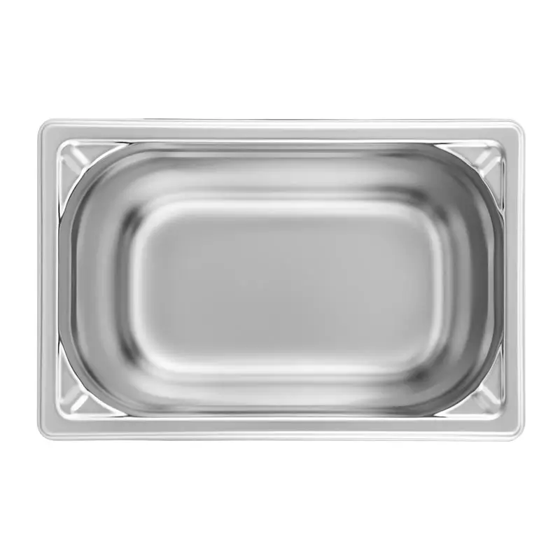 Öztiryakiler GN 1/4-150 mm Köşe Desenli Gastronorm Küvet, Paslanmaz Çelik - 1