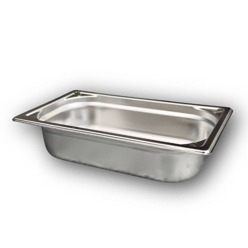 Öztiryakiler GN 1/4-65 mm Köşe Desenli Gastronorm Küvet, Paslanmaz Çelik - 2