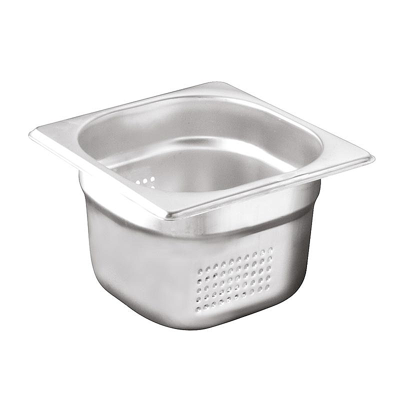 Öztiryakiler GN 1/6-100 mm Delikli Gastronorm Küvet, Paslanmaz Çelik - Öztiryakiler