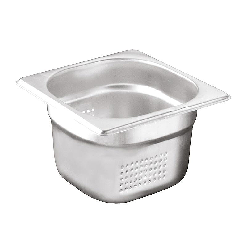 Öztiryakiler GN 1/6-150 mm Delikli Gastronorm Küvet, Paslanmaz Çelik - Öztiryakiler