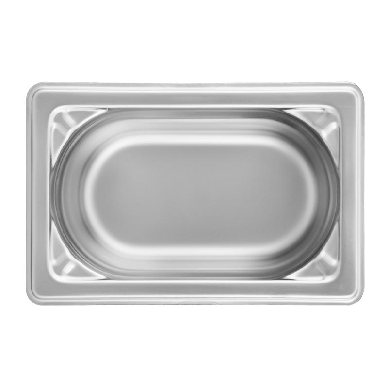 Öztiryakiler GN 1/9-65 mm Köşe Desenli Gastronorm Küvet, Paslanmaz Çelik - 1