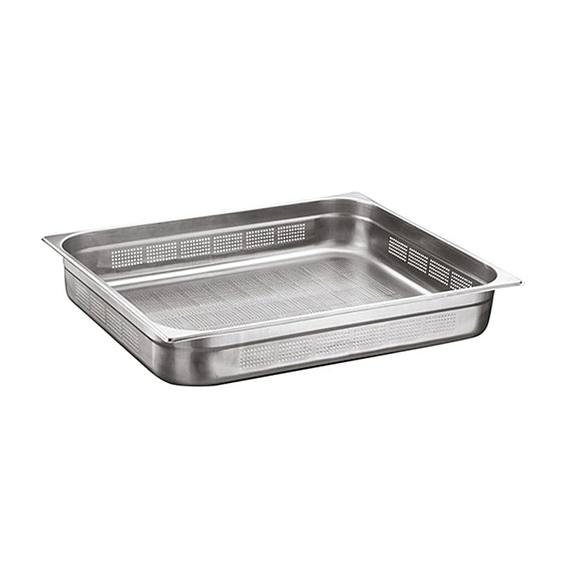 Öztiryakiler GN 2/1-150 mm Delikli Gastronorm Küvet, Paslanmaz Çelik - 1