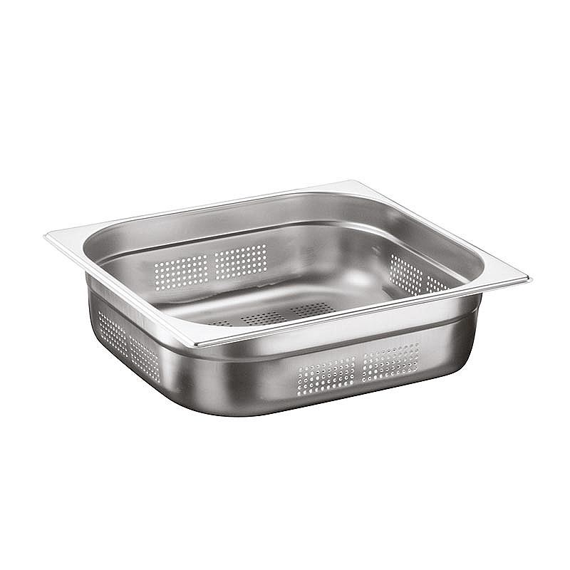 Öztiryakiler GN 2/3-100 mm Delikli Gastronorm Küvet, Paslanmaz Çelik - Öztiryakiler