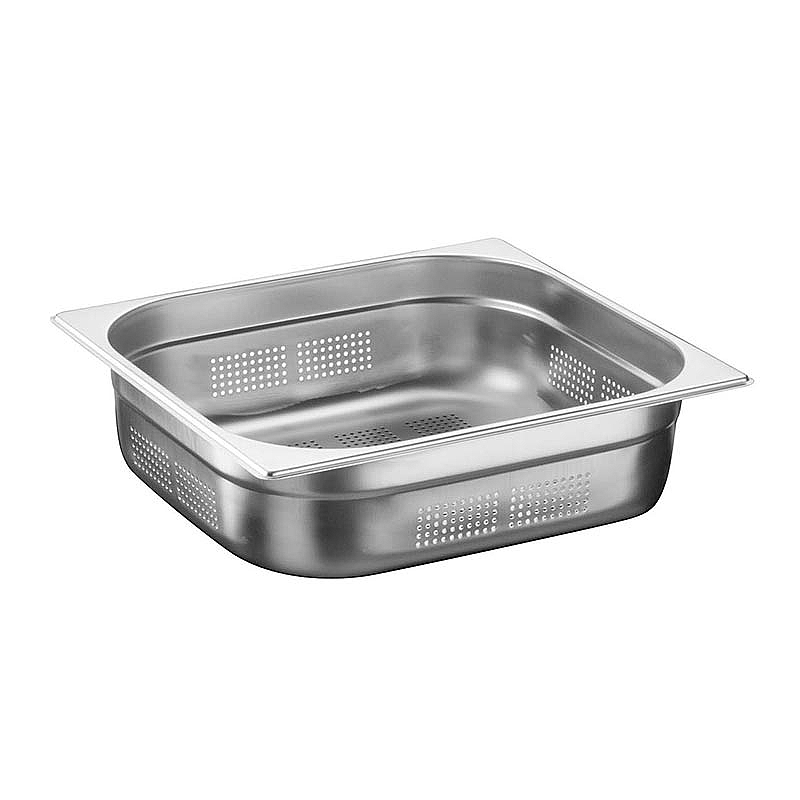 Öztiryakiler GN 2/3-200 mm Delikli Gastronorm Küvet, Paslanmaz Çelik - 1
