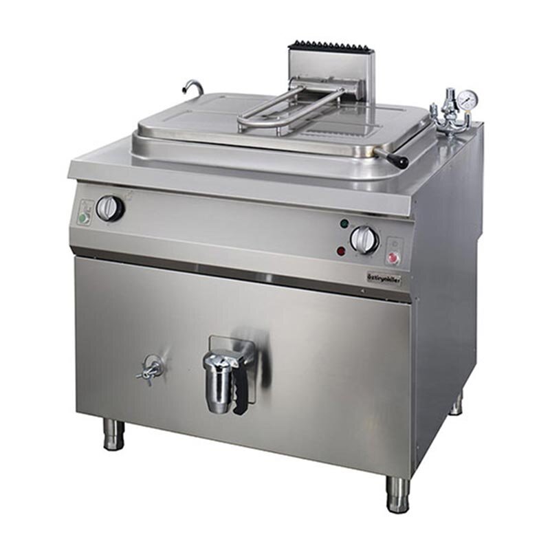 Öztiryakiler İndirekt Kaynatma Tenceresi, Paslanmaz Çelik, 250 Lt, Elektrikli - Öztiryakiler