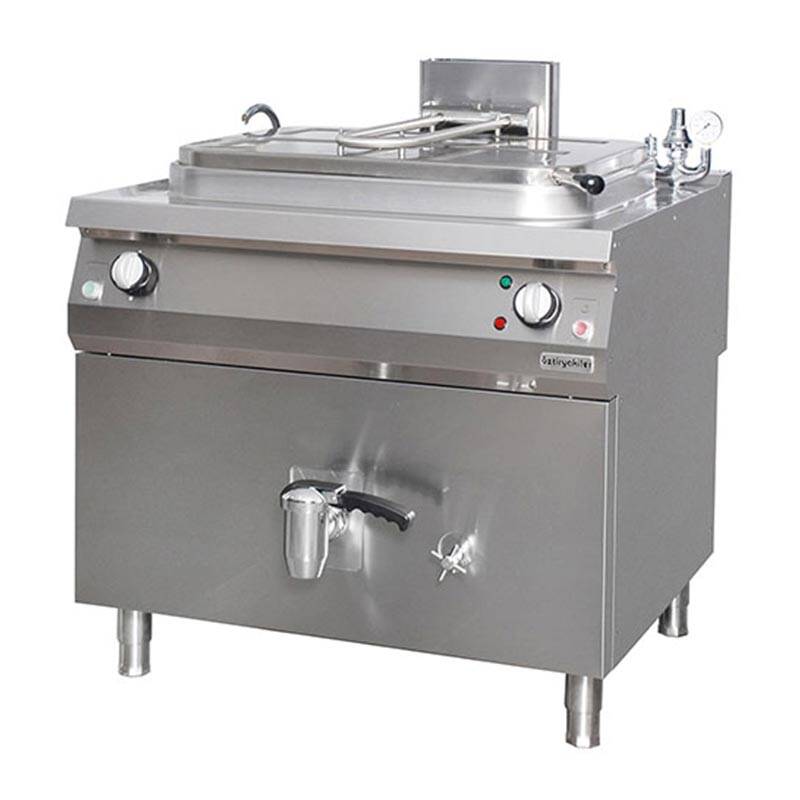 Öztiryakiler İndirekt Kaynatma Tenceresi, Paslanmaz Çelik, 250 Lt, Gazlı - 1