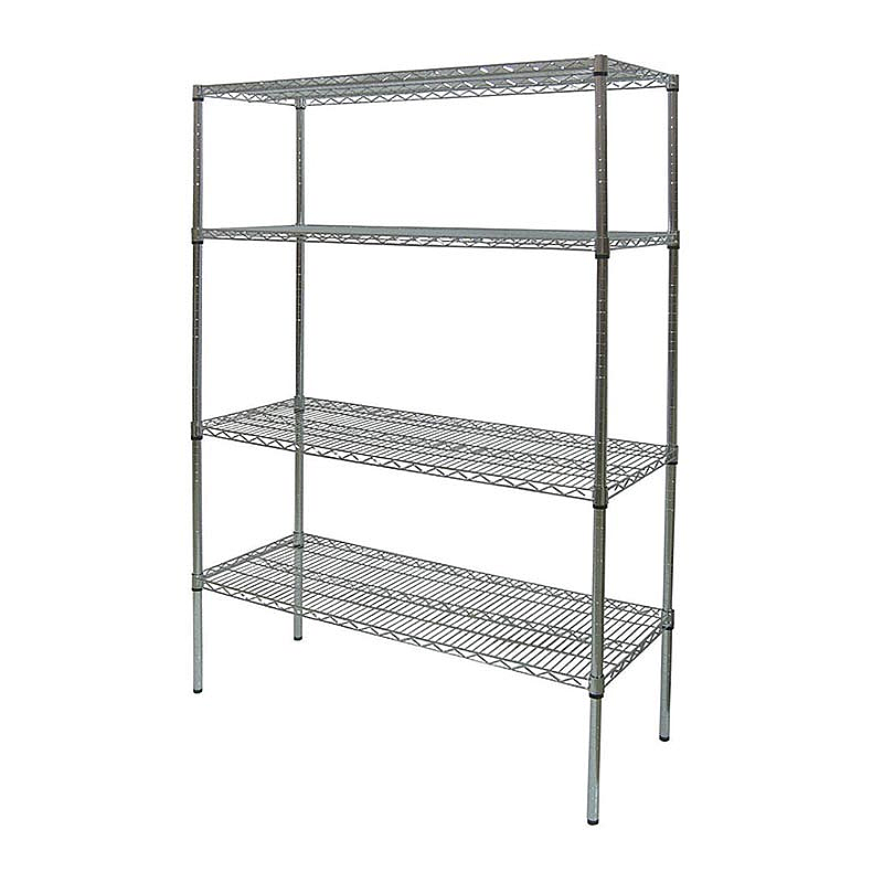 Öztiryakiler İstif Rafı, 4 Izgara Tabla, 160x60 cm, Paslanmaz Çelik - 1