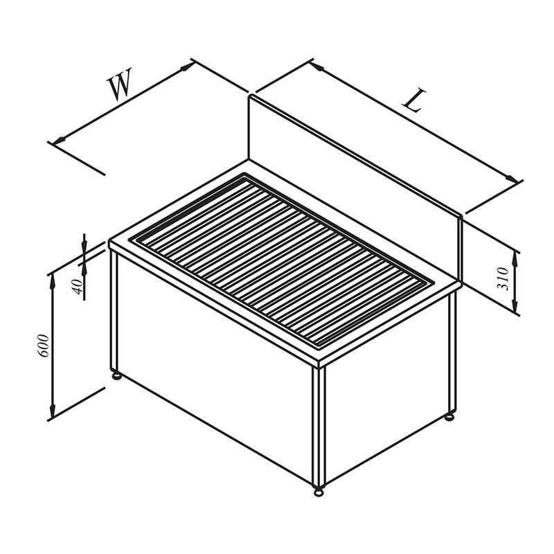 Öztiryakiler Kazan Yıkama Evyesi, Paslanmaz Çelik, 120x80 cm - 1