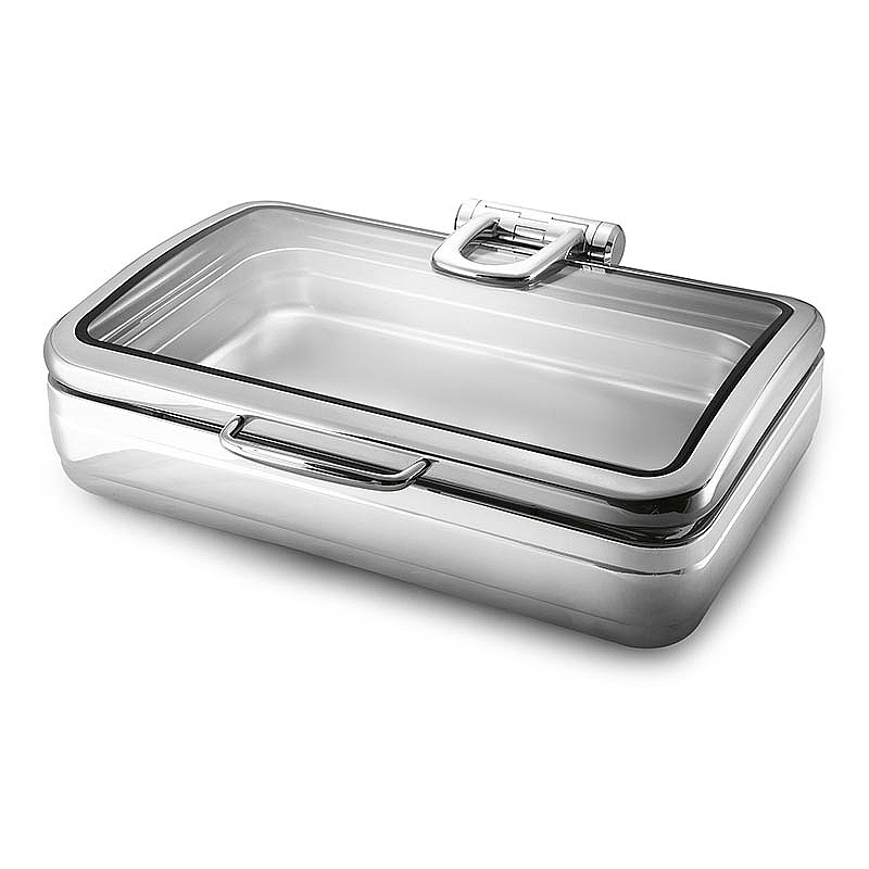 Öztiryakiler Kızaklı Isıtıcısız Dikdörtgen Chafing Dish, GN 1-1, 11.2 Lt, Hijyenik - Öztiryakiler