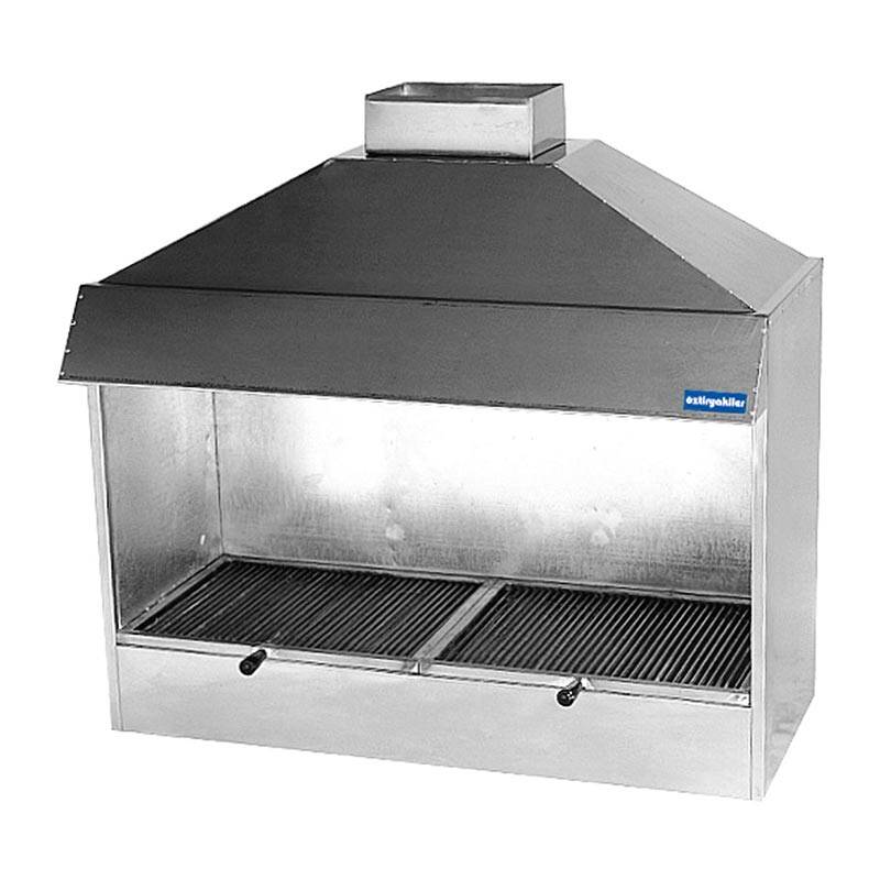 Öztiryakiler Kömürlü Izgara Ocağı, Davlumbazlı 100x50 cm - 1