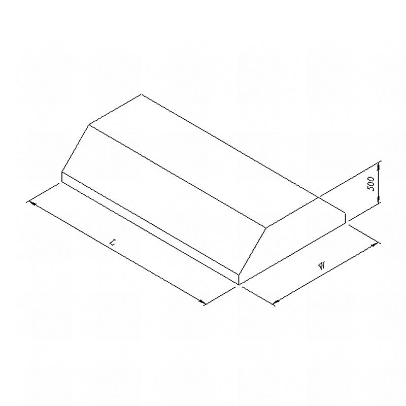 Öztiryakiler Kutu Tip Filtreli Çift Cidar Davlumbaz, 300x150 cm, Endüstriyel - 1