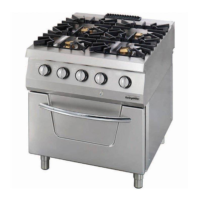 Öztiryakiler Kuzine, Fırınlı, 4 Ocaklı, Model 1, 80x90x85 cm, Elektrikli - 1