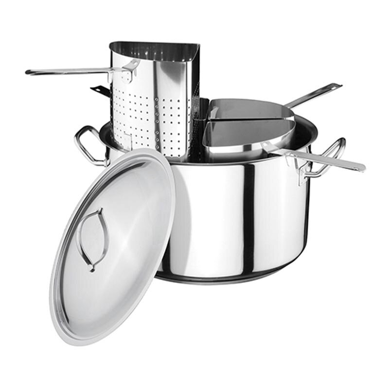 Öztiryakiler Makarna Pişirme Tenceresi, Paslanmaz Çelik, 4'lü Süzgeç, 36x23 cm - Öztiryakiler