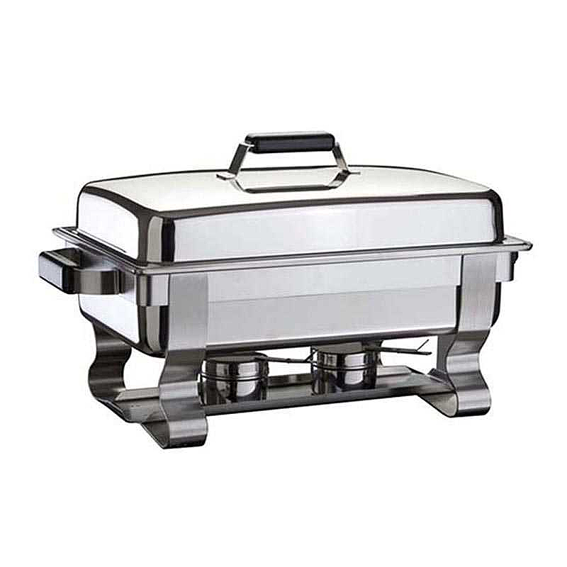 Öztiryakiler Normal Kapaklı Chafing Dish, GN 1/1, Jel Yakıt + Elektrikli, 9 Kg. - Öztiryakiler
