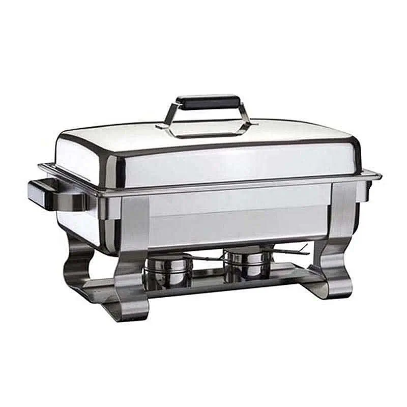 Öztiryakiler Normal Kapaklı Chafing Dish, GN 1/1, Jel Yakıt + Elektrikli, 9 Kg. - 1