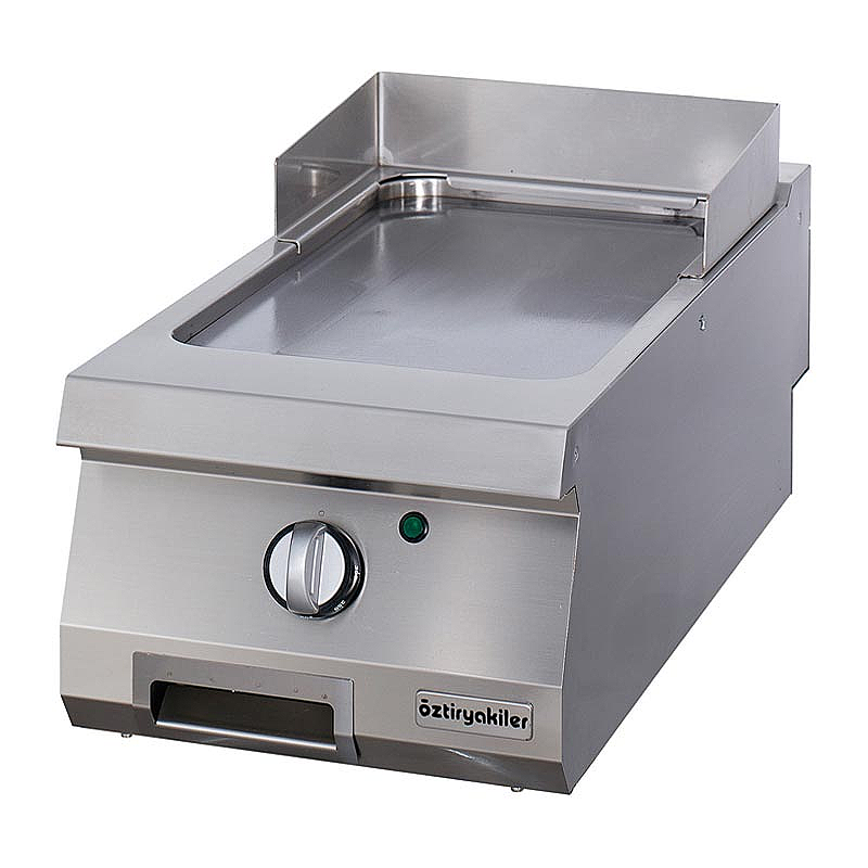 Öztiryakiler OGE 4070 C Düz Grill Plate, 40x70 cm, Sert Krom Kaplı, Elektrikli, 35 Kg. - Öztiryakiler