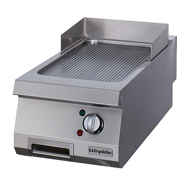 Öztiryakiler OGE 4070 N Oluklu Grill Plate, 40x70 cm, Elektrikli, Profesyonel - 1