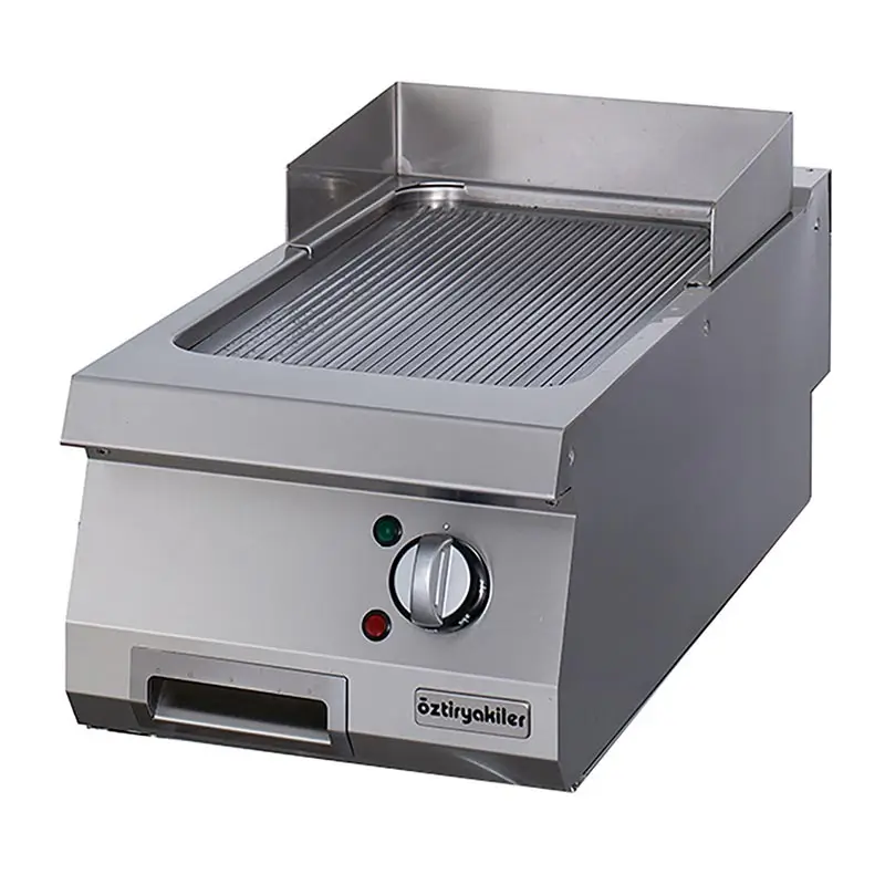 Öztiryakiler OGE 4070 N Oluklu Grill Plate, 40x70 cm, Elektrikli, Profesyonel - 1
