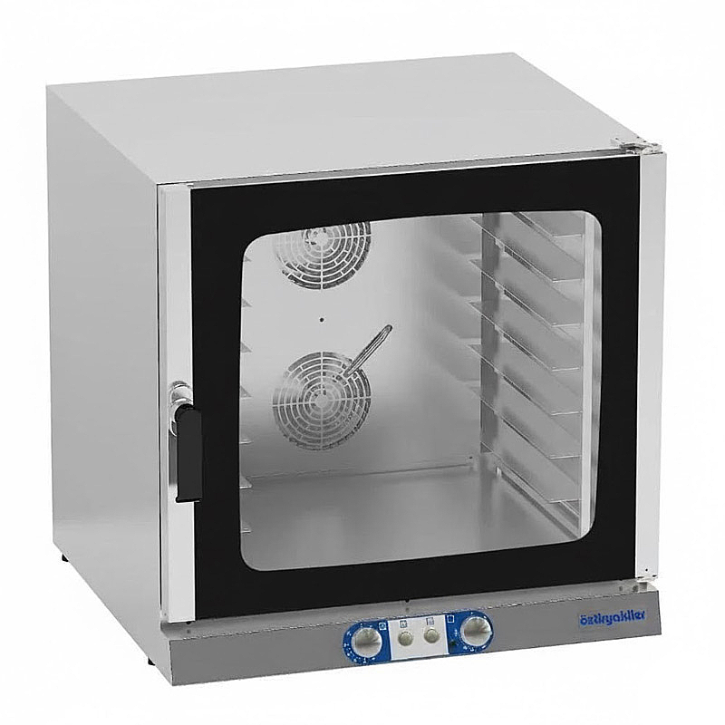 Öztiryakiler OKFBE 40607 E Patisserie Fırın, 7 Tepsi Kapasiteli, 40x60 cm, Elektrikli, Çift Camlı Kapı - 1