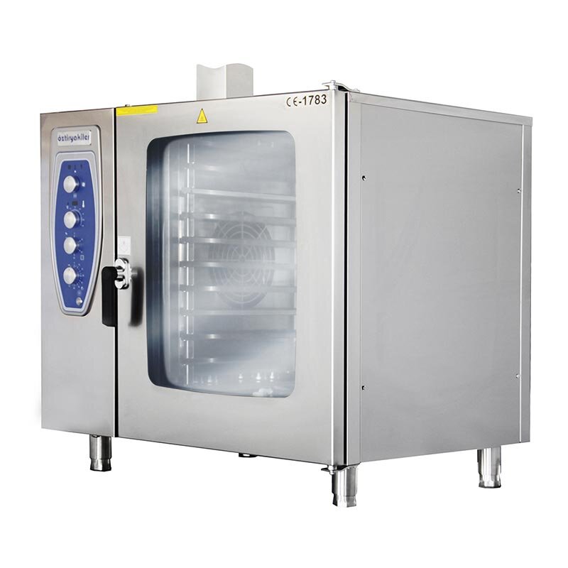 Öztiryakiler OKFG 101 Konveksiyonlu Kızaklı Fırın, Emniyet Termostatlı, GN 1/1 10 Tepsi Kapasiteli, Gazlı - Öztiryakiler