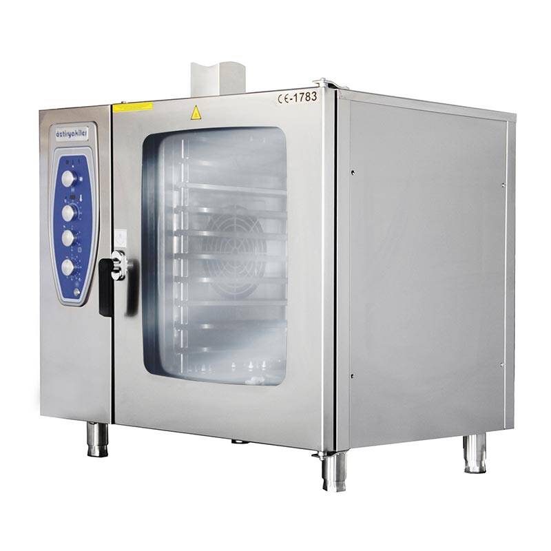 Öztiryakiler OKFG 101 Konveksiyonlu Kızaklı Fırın, Emniyet Termostatlı, GN 1/1 10 Tepsi Kapasiteli, Gazlı - 1
