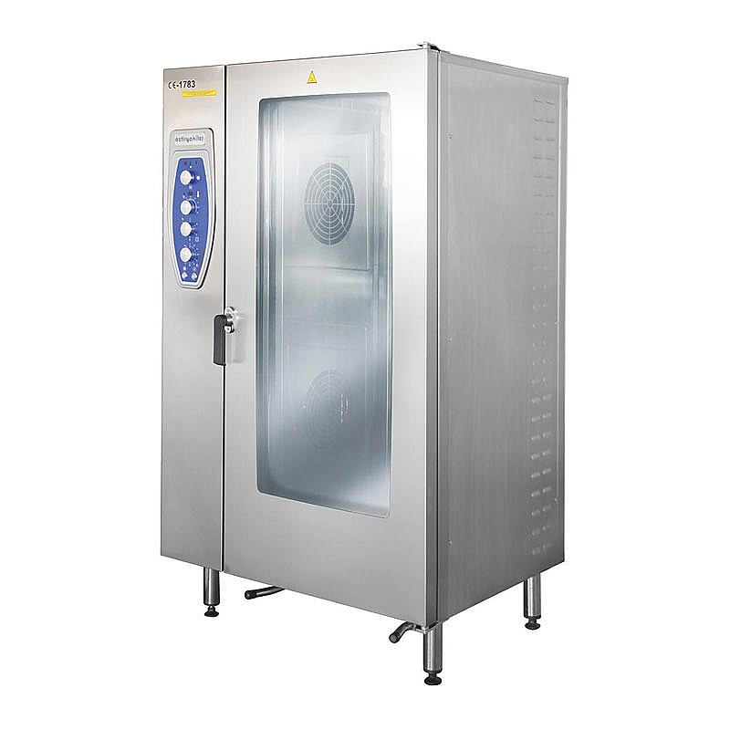 Öztiryakiler OKFG 202 Konveksiyonlu Kızaklı Kit Arabalı Fırın, 20 Adet GN 2/1 Tepsi Kapasiteli, Gazlı, Paslanmaz Çelik Gövdeli - 1