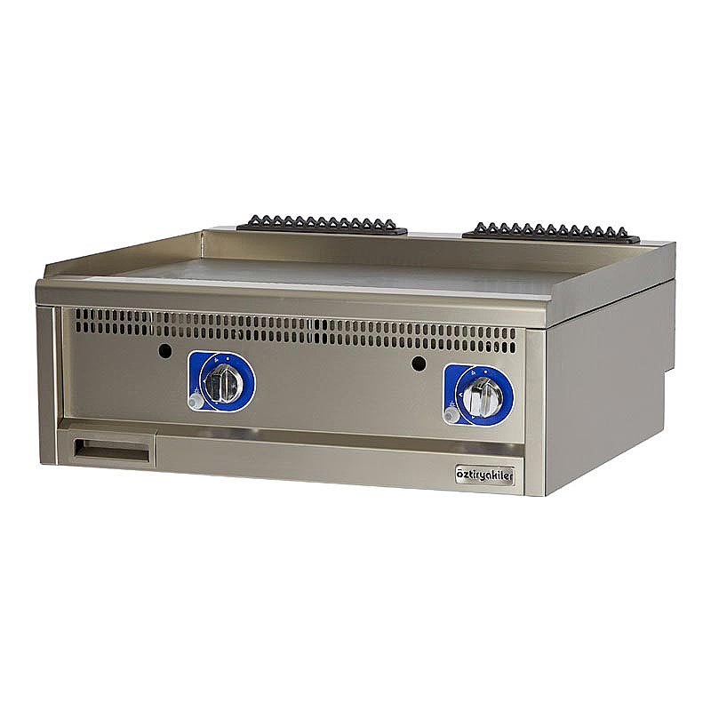Öztiryakiler Optimum 700 Seri OGG 8070 E Grill Plate Izgara, 80x70x28 cm, Gazlı, Paslanmaz Çelik - Öztiryakiler