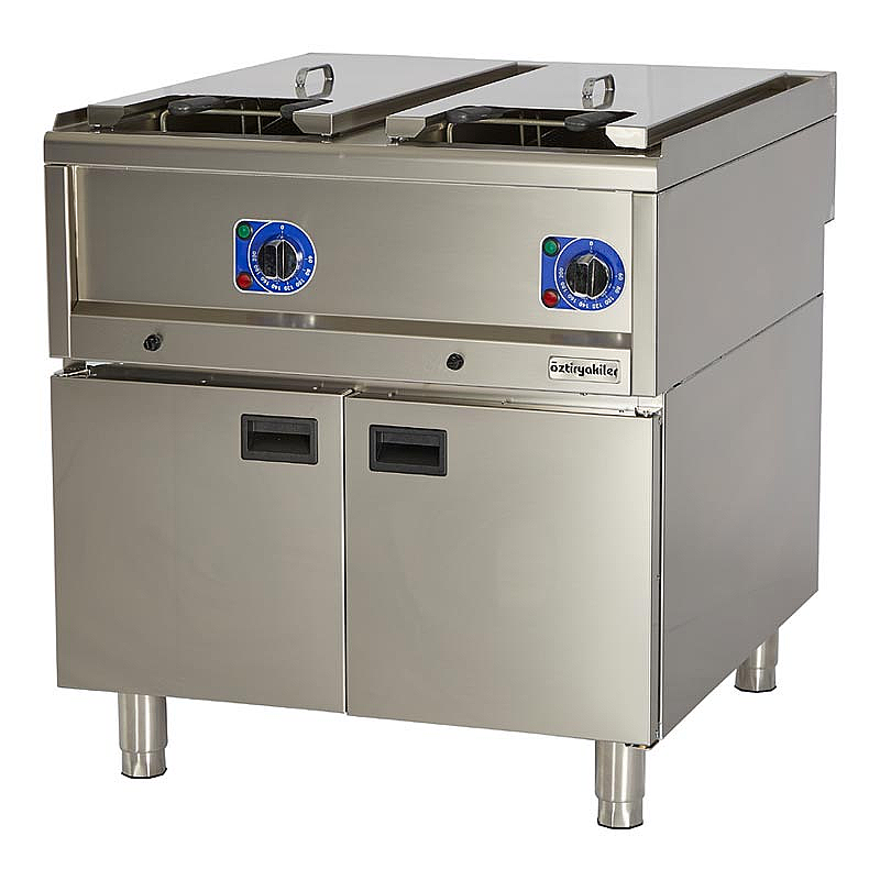 Öztiryakiler Optimum 900 Seri OFE 8090 E Set Üstü Dolaplı Fritöz, 80x90x85 cm, 22+22 Lt, Elektrikli, 36 kW. - 1