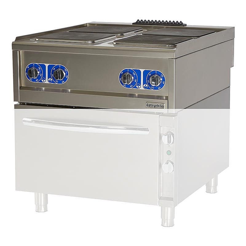 Öztiryakiler Optimum 900 Seri OSOE 4090 E Set Üstü Ocak, 40x90x28 cm, Elektrikli, Paslanmaz Çelik - 1