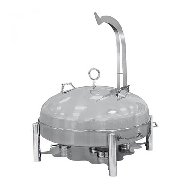 Öztiryakiler Ortadoğu Model Askılı Chafing Dish, Yuvarlak Kapaklı, 60 cm, Jel Yakıtlı, Profesyonel - 1