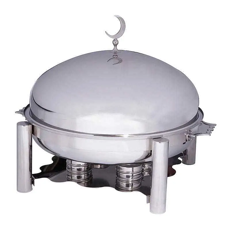 Öztiryakiler Ortadoğu Model Chafing Dish, 60 cm Kapak, Jel Yakıtlı, 20 Lt. - 1