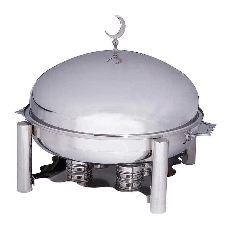 Öztiryakiler Ortadoğu Model Chafing Dish, 80 cm Kapak, Jel Yakıtlı, 36 Lt. - 1