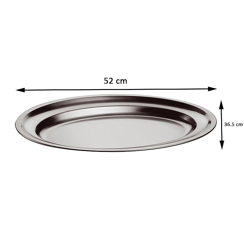 Öztiryakiler Oval Banket Tepsisi, 52x36.5x2 cm, Sunum Tepsisi - 2